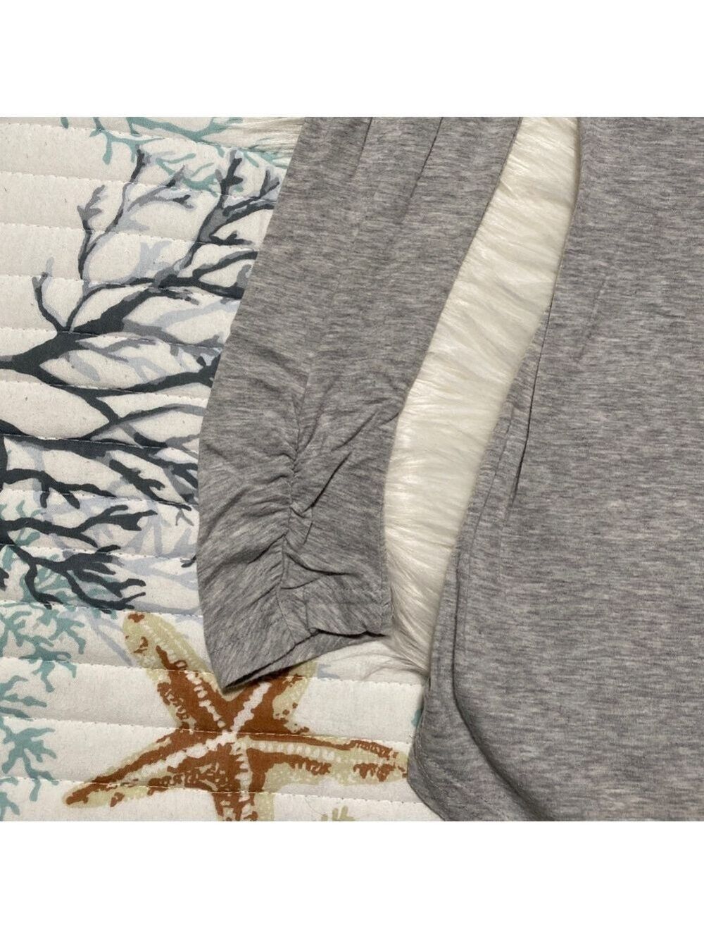 Athleta womens Long Sleeve tunic/Tee S Gray - Picture 8 of 9